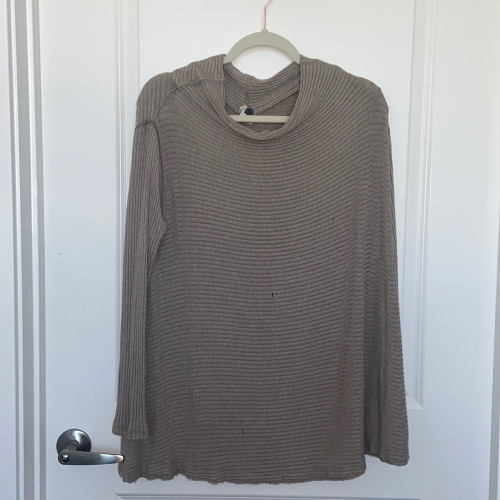 Free People Cow Neck Sweater